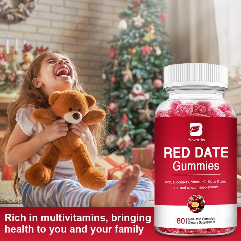 Red Date Gummies with Vitamin C and Zinc & B Complex