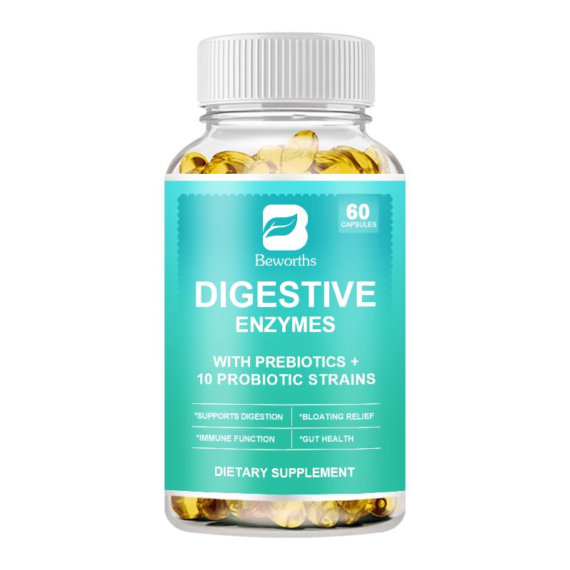 BEWORTHS Digestive Enzymes Capsules Probiotic Multi Enzymes na may Probiotics at Prebiotics