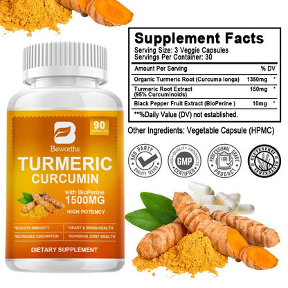 Turmeric Curcumin Capsules with Berberine 2packs
