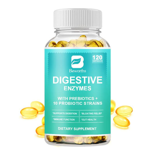 BEWORTHS Digestive Enzymes Capsules Probiotic Multi Enzymes na may Probiotics at Prebiotics