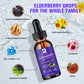 Black Elderberry Liquid Drop Zinc Quercetin Supplements