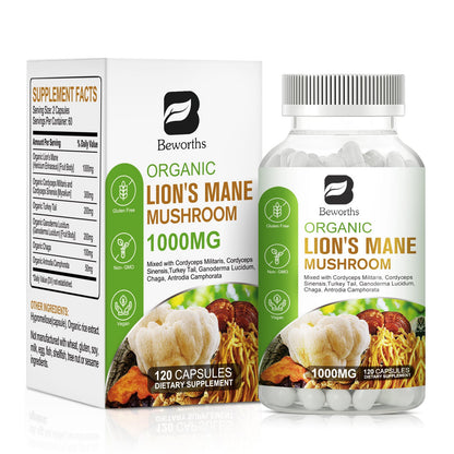 Kapsul Jamur Organik Beworths 1000mg