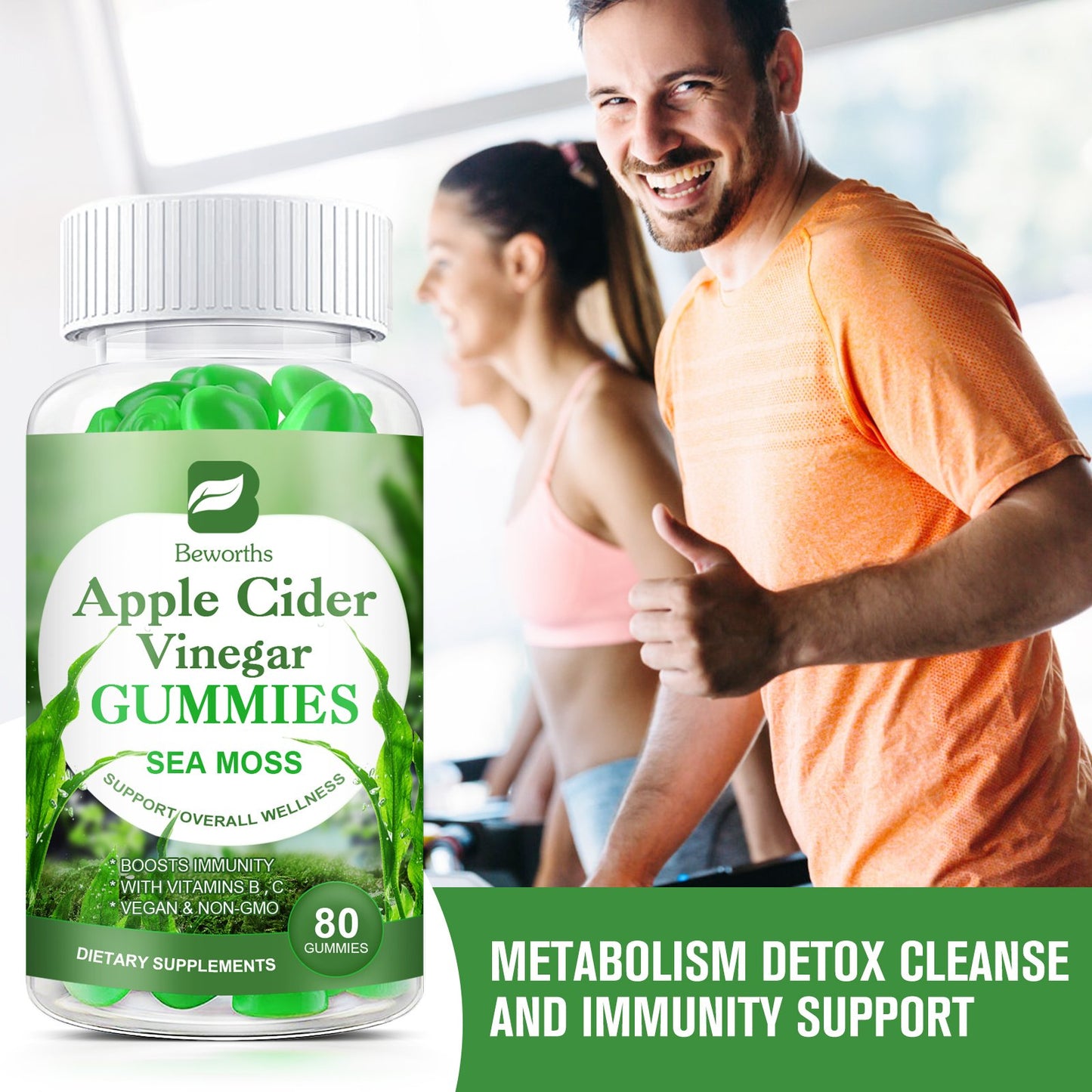 Apple Cider Vinegar & Sea Moss Gummies 2 Packs