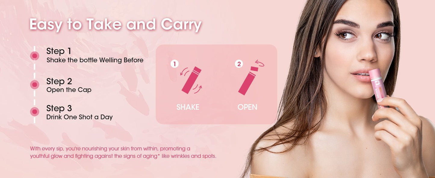 6000mg Liquid Collagen Supplement for Women with Coenzyme Q10, Hyaluronic Acid, Biotin &amp; Vitamin C, Vitamin E