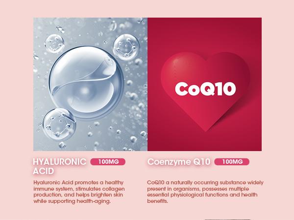 6000mg Liquid Collagen Supplement for Women with Coenzyme Q10, Hyaluronic Acid, Biotin &amp; Vitamin C, Vitamin E