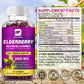 B BEWORTHS Black Elderberry Gummies & Sea Moss Gummy, Sambucus Elderberry Vitamins Supplements with Vitamin C, D3 and Zinc, Thyroid & Immune Support Supplement for Kids & Adults