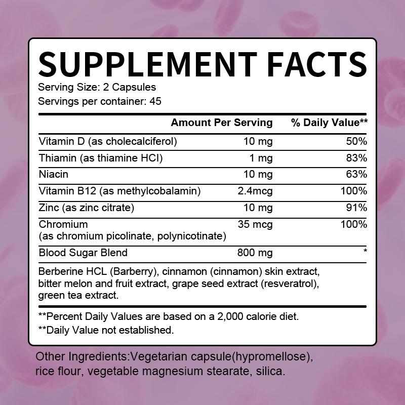 Supplement ng Blood Sugar Support Capsules